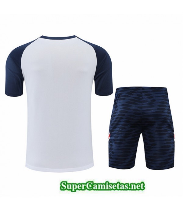 Tailandia Camiseta Kit De Entrenamiento Paris Psg Blanco/azul 2022/23