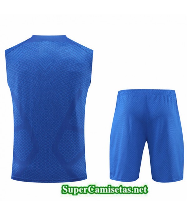 Tailandia Camiseta Kit De Entrenamiento Paris Psg Debardeur Azul 2022/23