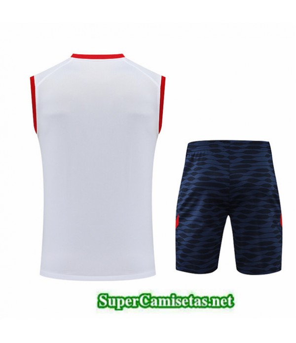 Tailandia Camiseta Kit De Entrenamiento Paris Psg Debardeur Blanco/azul Profundo 2022/23