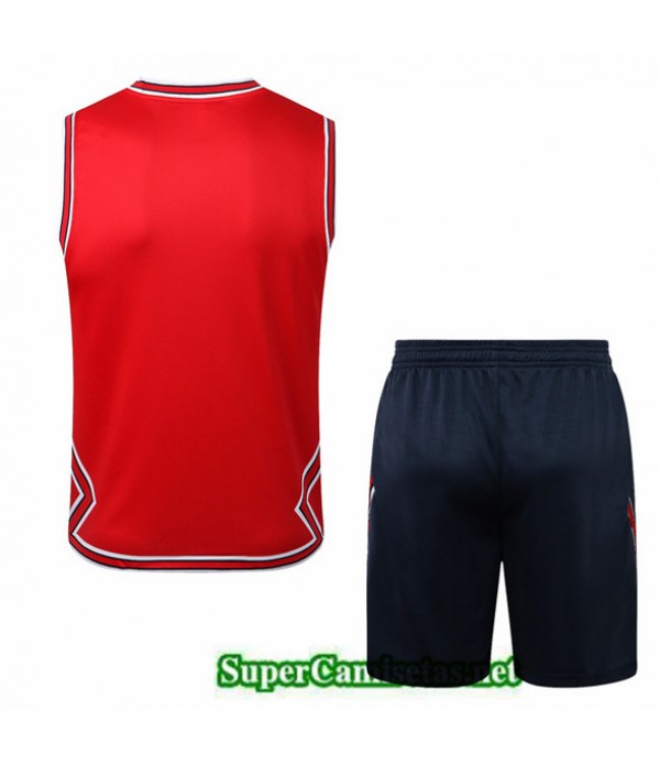 Tailandia Camiseta Kit De Entrenamiento Paris Psg Debardeur Rojo/azul Profundo 2022/23