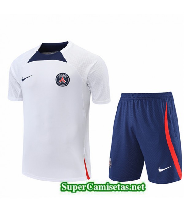 Tailandia Camiseta Kit De Entrenamiento Paris Psg Rojo/azul 2022/23