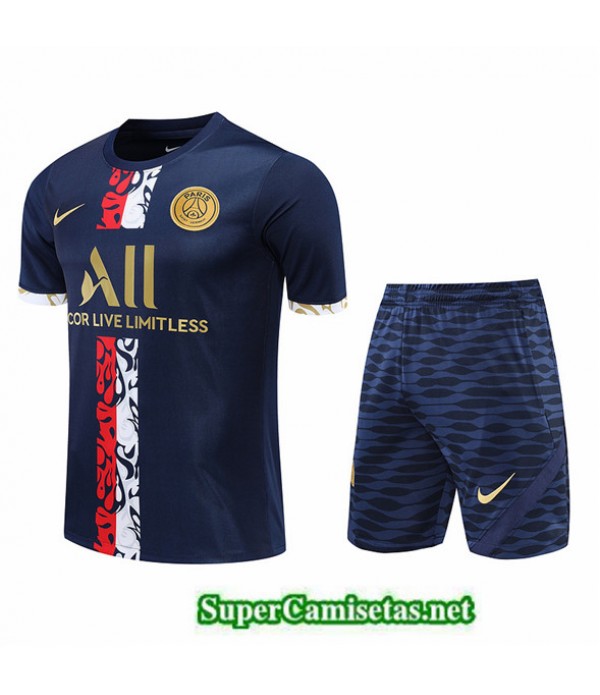Tailandia Camiseta Kit De Entrenamiento Paris Psg Rojo/azul 2022/23