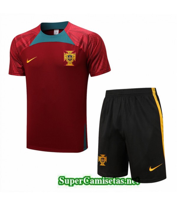 Tailandia Camiseta Kit De Entrenamiento Portugal Negro 2022/23