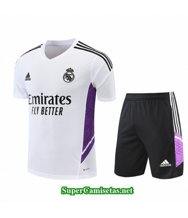 Tailandia Camiseta Kit De Entrenamiento Real Madrid Blanco 2022/23
