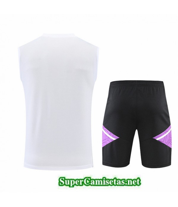 Tailandia Camiseta Kit De Entrenamiento Real Madrid Debardeur Blanco/negro 2022/23