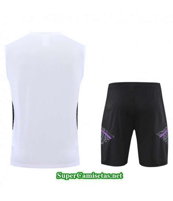 Tailandia Camiseta Kit De Entrenamiento Real Madrid Debardeur Blanco/negro 2022/23