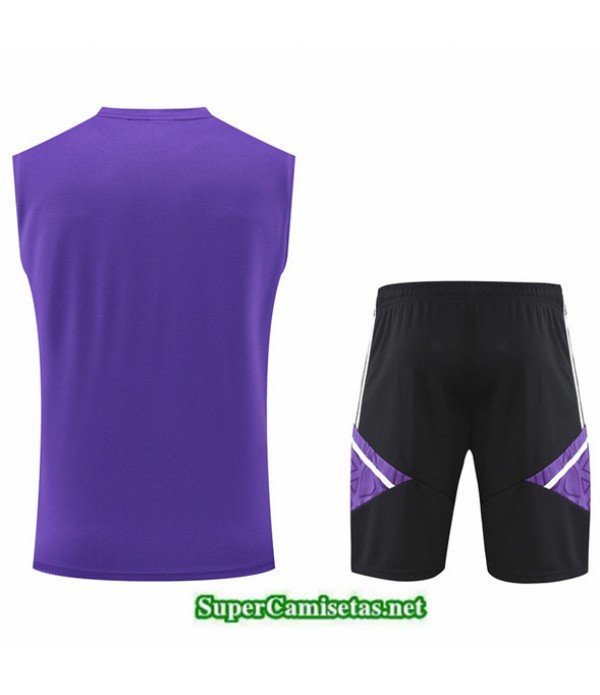 Tailandia Camiseta Kit De Entrenamiento Real Madrid Debardeur Púrpura/negro 2022/23