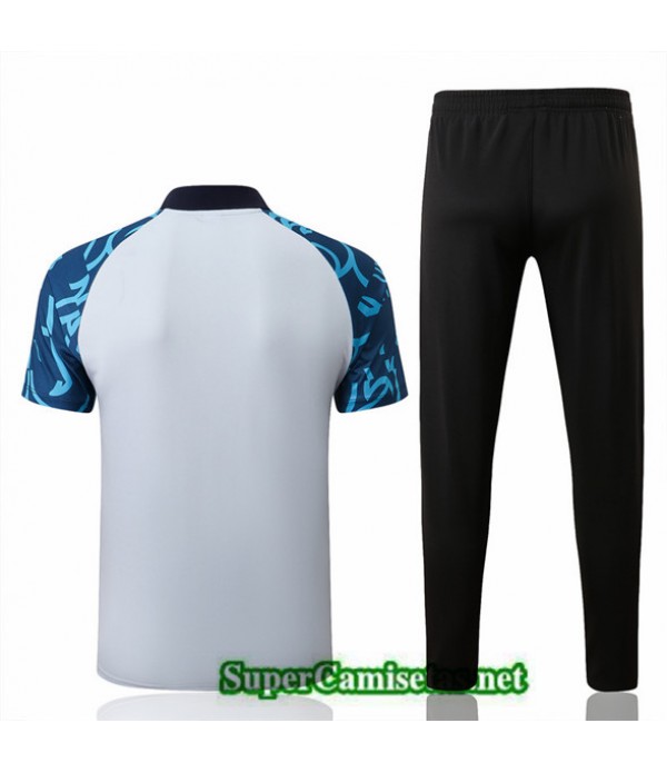 Tailandia Camiseta Kit De Entrenamiento Polo Chelsea Blanco/negro 2022/23
