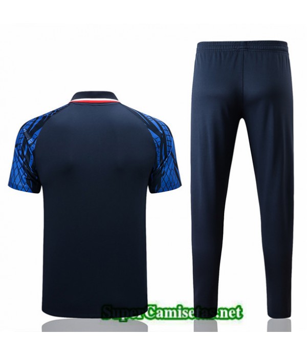 Tailandia Camiseta Kit De Entrenamiento Polo Francia Azul Profundo 2022/23