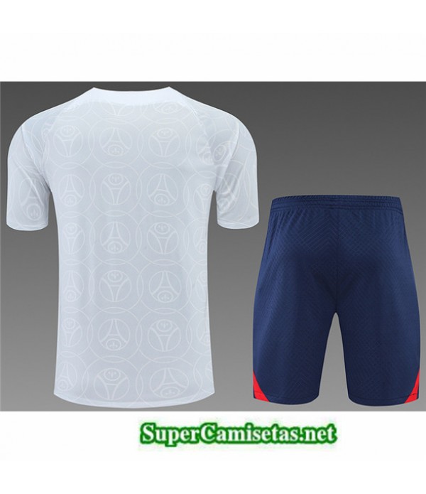 Tailandia Camiseta Kit De Entrenamiento Polo Paris Azul Profundo 2022/23