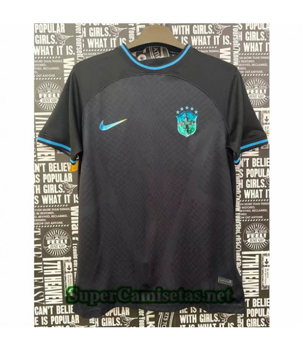 Tailandia Equipacion Camiseta Brasil Negro 2022/23