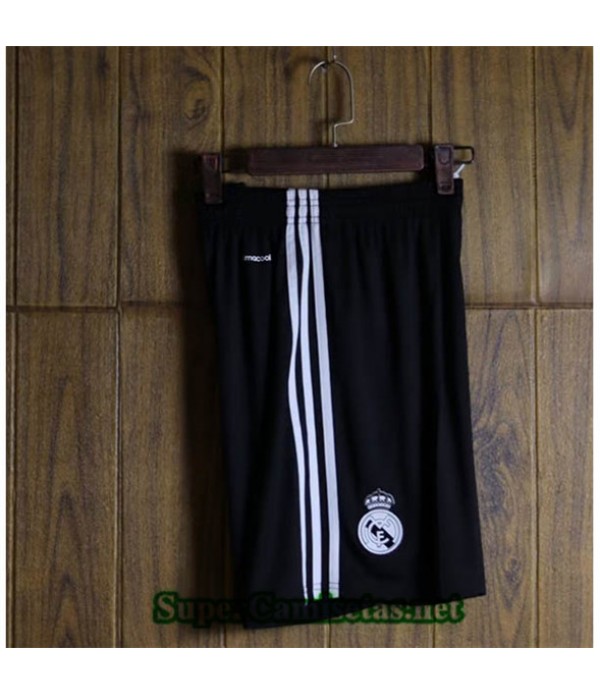 Tailandia Equipacion Camiseta Clasicas Real Madrid Short Negro Hombre 2014 15