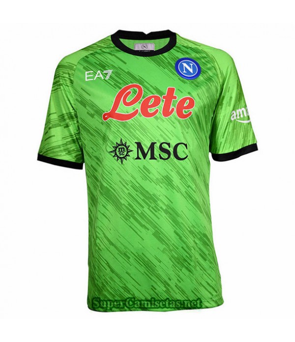 Tailandia Equipacion Camiseta Napoli Portero Verde 2022/23
