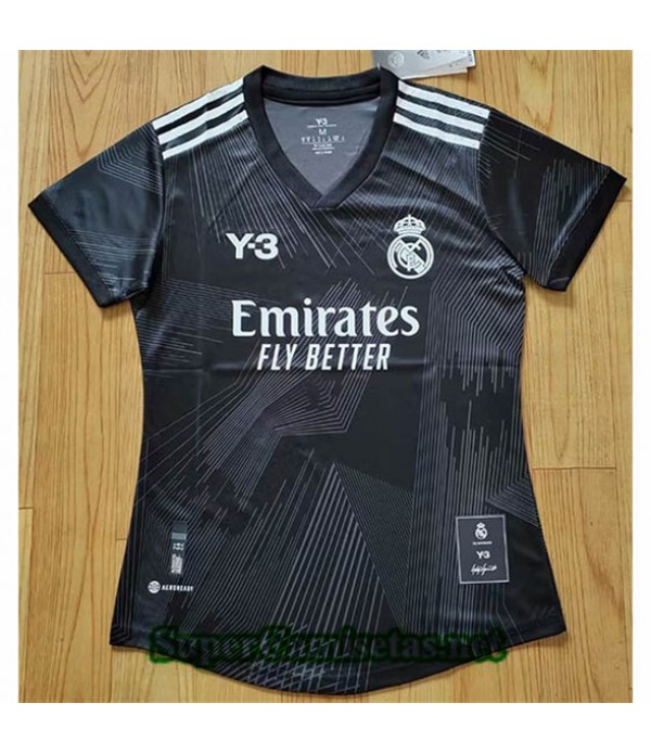 Tailandia Equipacion Camiseta Real Madrid Femme Y3 Negro 2022/23