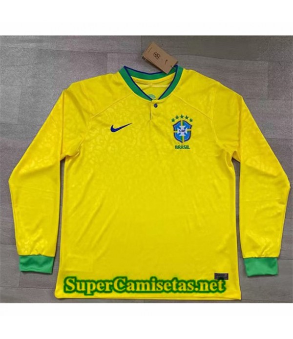 Tailandia Primera Equipacion Camiseta Brasil Manga Larga 2022/23