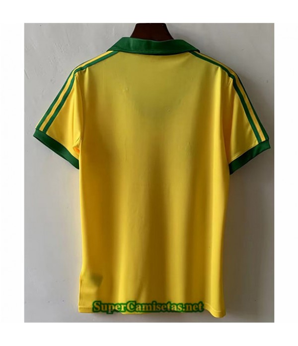 Tailandia Primera Equipacion Camiseta Clasicas Brasil Hombre 1978