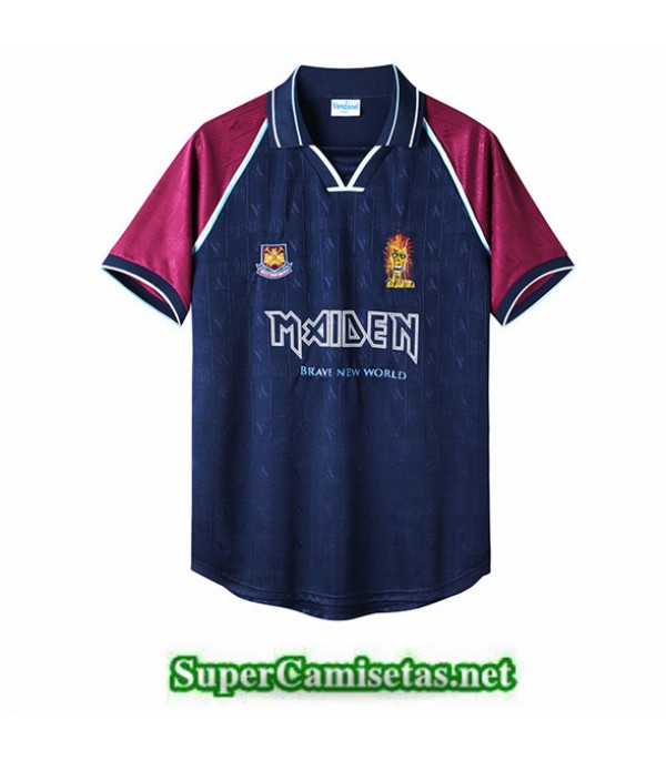 Tailandia Primera Equipacion Camiseta Clasicas West Ham X Iron Maiden Hombre 1999 2001