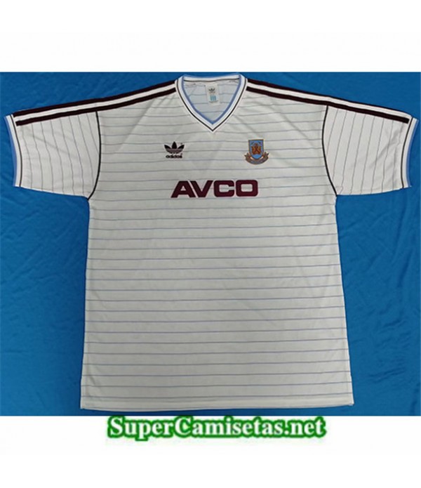 Tailandia Segunda Equipacion Camiseta Clasicas Hombre West Ham United 1986