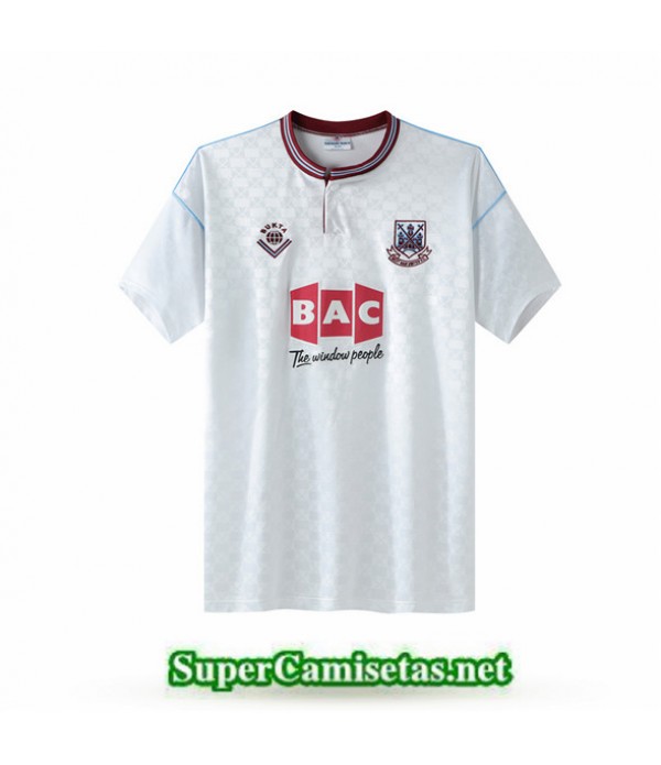 Tailandia Segunda Equipacion Camiseta Clasicas West Ham United Hombre 1989 90