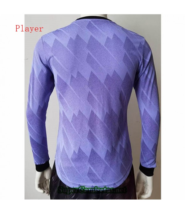 Tailandia Segunda Equipacion Camiseta Player Real Madrid Manga Larga 2022/23