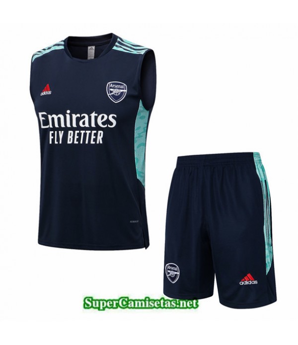 Tailandia Camiseta Kit De Entrenamiento Arsenal Debardeur Azul 2022 2023