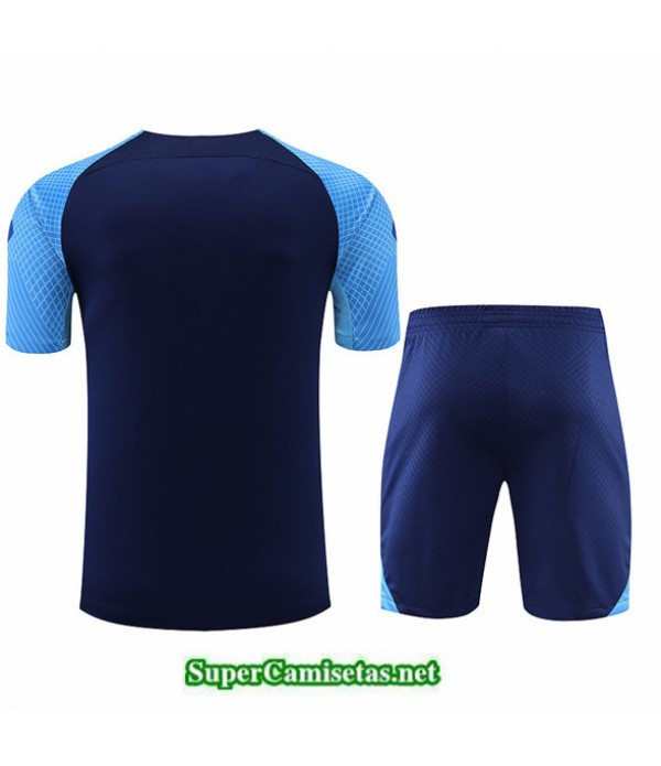 Tailandia Camiseta Kit De Entrenamiento Atletico Madrid Pantalones Azul 2022 2023