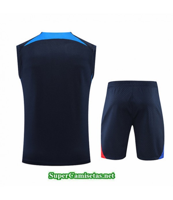 Tailandia Camiseta Kit De Entrenamiento Barcelona Debardeur Azul 2022 2023