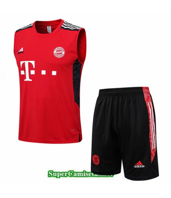 Tailandia Camiseta Kit De Entrenamiento Bayern Munich Debardeur Rojo 2022 2023