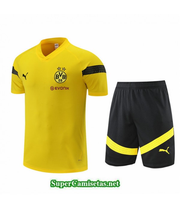 Tailandia Camiseta Kit De Entrenamiento Borussia Dortmund Pantalones Amarillo 2022 2023