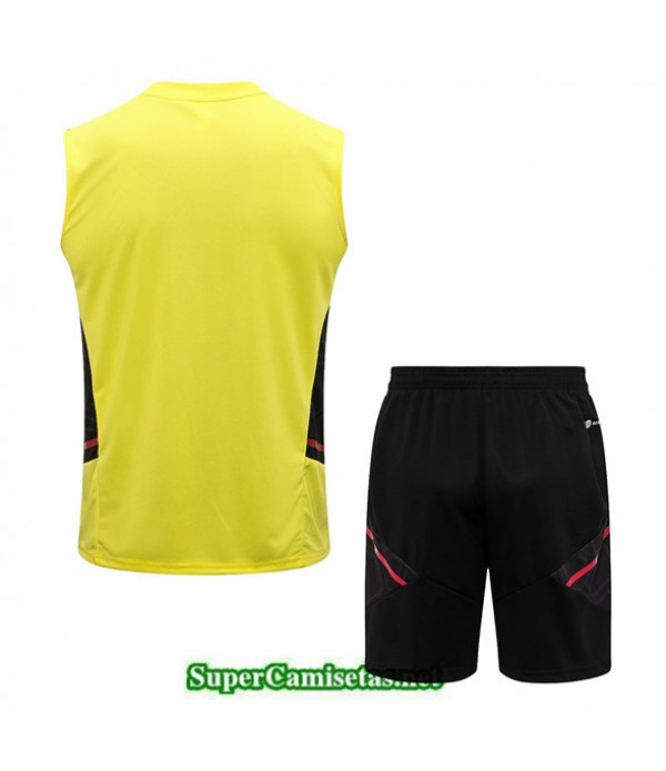 Tailandia Camiseta Kit De Entrenamiento Flamengo Debardeur Amarillo 2022 2023