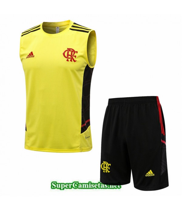 Tailandia Camiseta Kit De Entrenamiento Flamengo Debardeur Amarillo 2022 2023