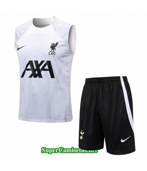 Tailandia Camiseta Kit De Entrenamiento Liverpool Debardeur Blanco 2022 2023