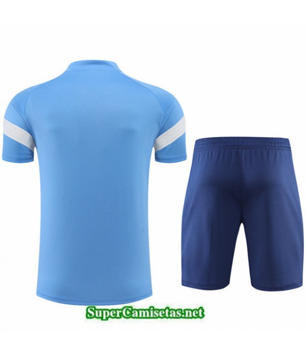 Tailandia Camiseta Kit De Entrenamiento Manchester City Pantalones Azul 2022 2023