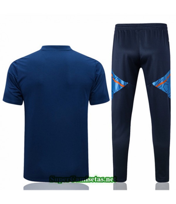 Tailandia Camiseta Kit De Entrenamiento Manchester United Azul 2022 2023