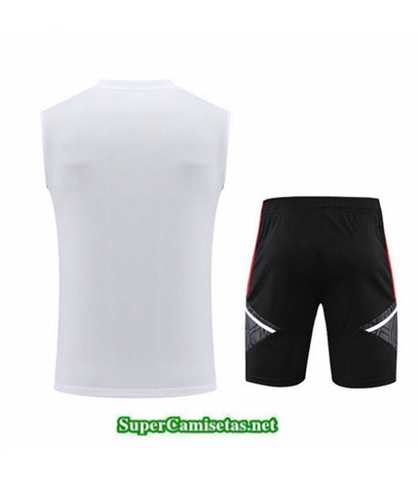 Tailandia Camiseta Kit De Entrenamiento Manchester United Debardeur Blanco 2022 2023