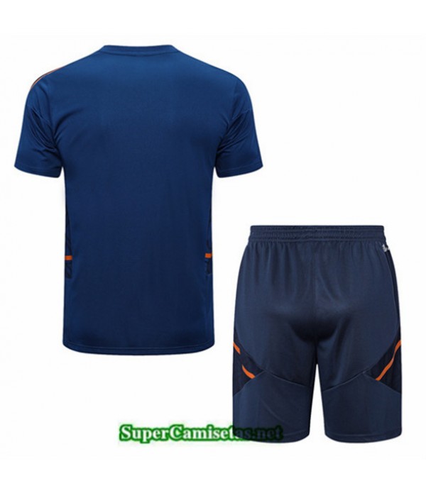 Tailandia Camiseta Kit De Entrenamiento Manchester United Pantalones Azul 2022 2023