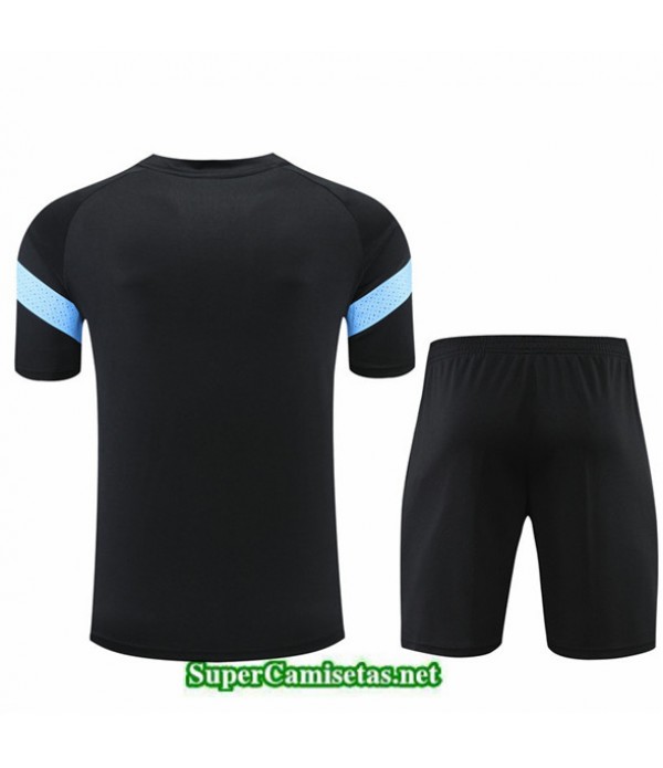 Tailandia Camiseta Kit De Entrenamiento Marsella Pantalones Negro 2022 2023