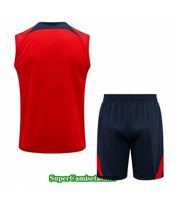 Tailandia Camiseta Kit De Entrenamiento Paris Psg Debardeur Rojo 2022 2023