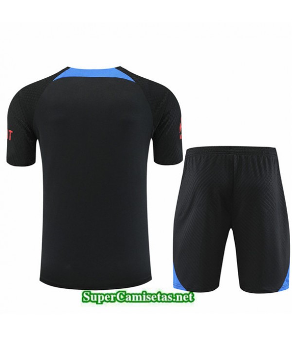 Tailandia Camiseta Kit De Entrenamiento Paris Psg Pantalones Negro 2022 2023
