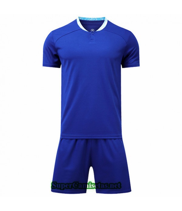 Tailandia Camiseta Kit De Entrenamiento Without Brand Logo Pantalones Azul 2022 2023