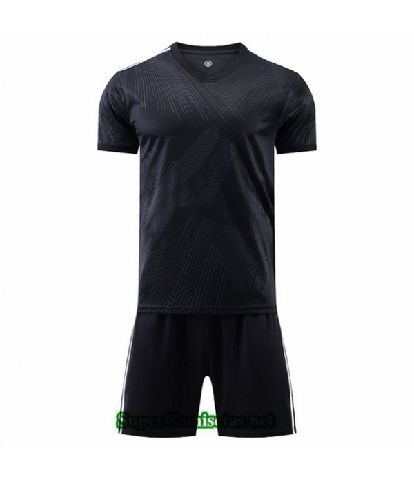 Tailandia Camiseta Kit De Entrenamiento Without Brand Logo Pantalones Negro 2022 2023