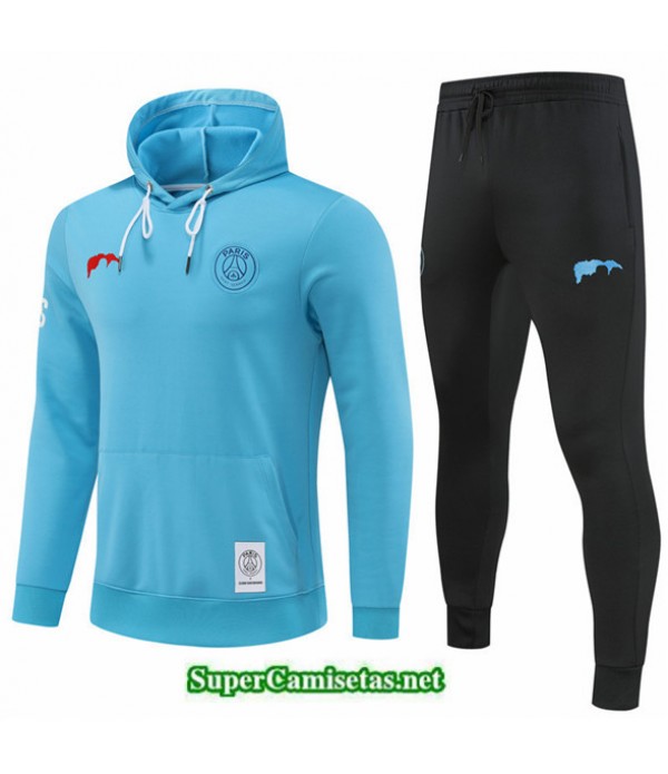 Tailandia Chandal Con Capucha Paris Psg Azul 2022 2023