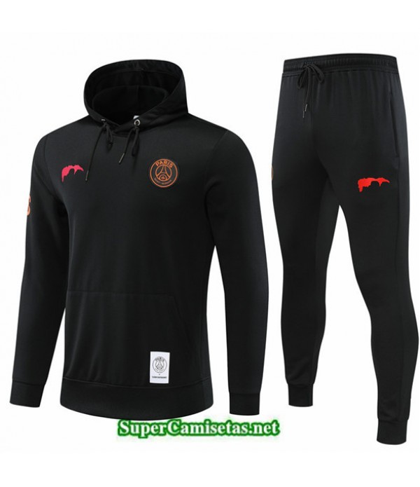 Tailandia Chandal Con Capucha Paris Psg Negro 2022 2023