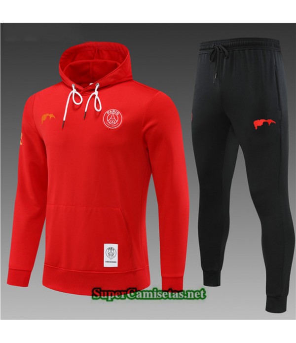Tailandia Chandal Con Capucha Paris Psg Niño Rojo 2022 2023