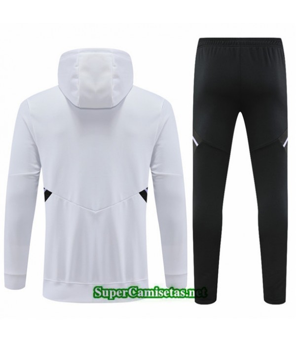 Tailandia Chandal Con Capucha Real Madrid Niño Blanco 2022 2023