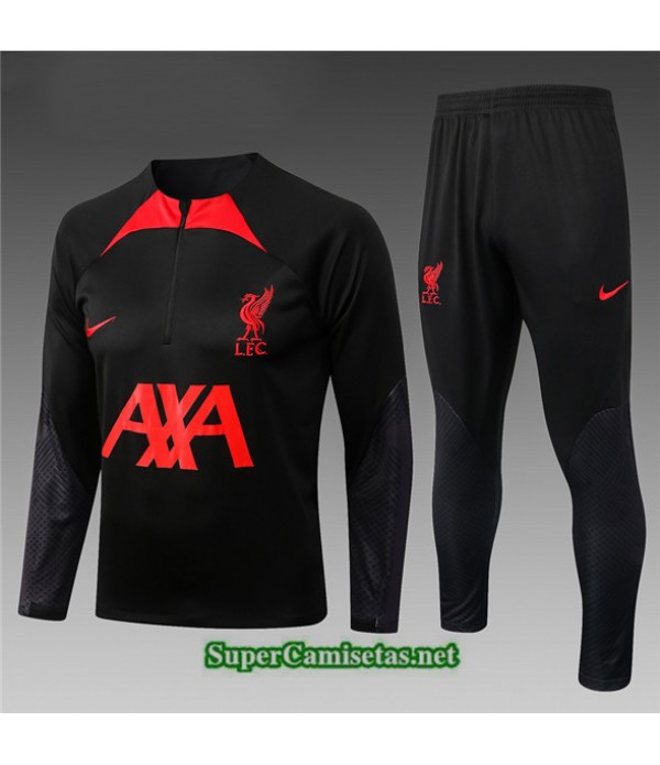 Tailandia Chandal Liverpool Niño Negro 2022 2023
