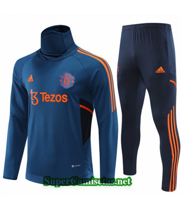 Tailandia Chandal Manchester United Azul 2022 2023