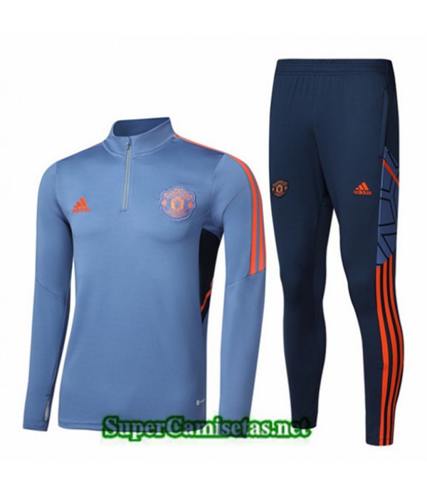 Tailandia Chandal Manchester United Azul 2022 2023