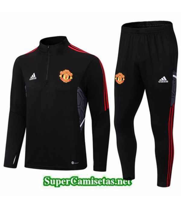Tailandia Chandal Manchester United Negro 2022 202...