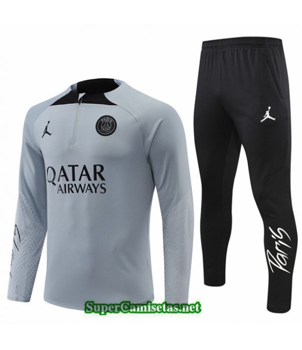 Tailandia Chandal Paris Psg Gris 2022 2023
